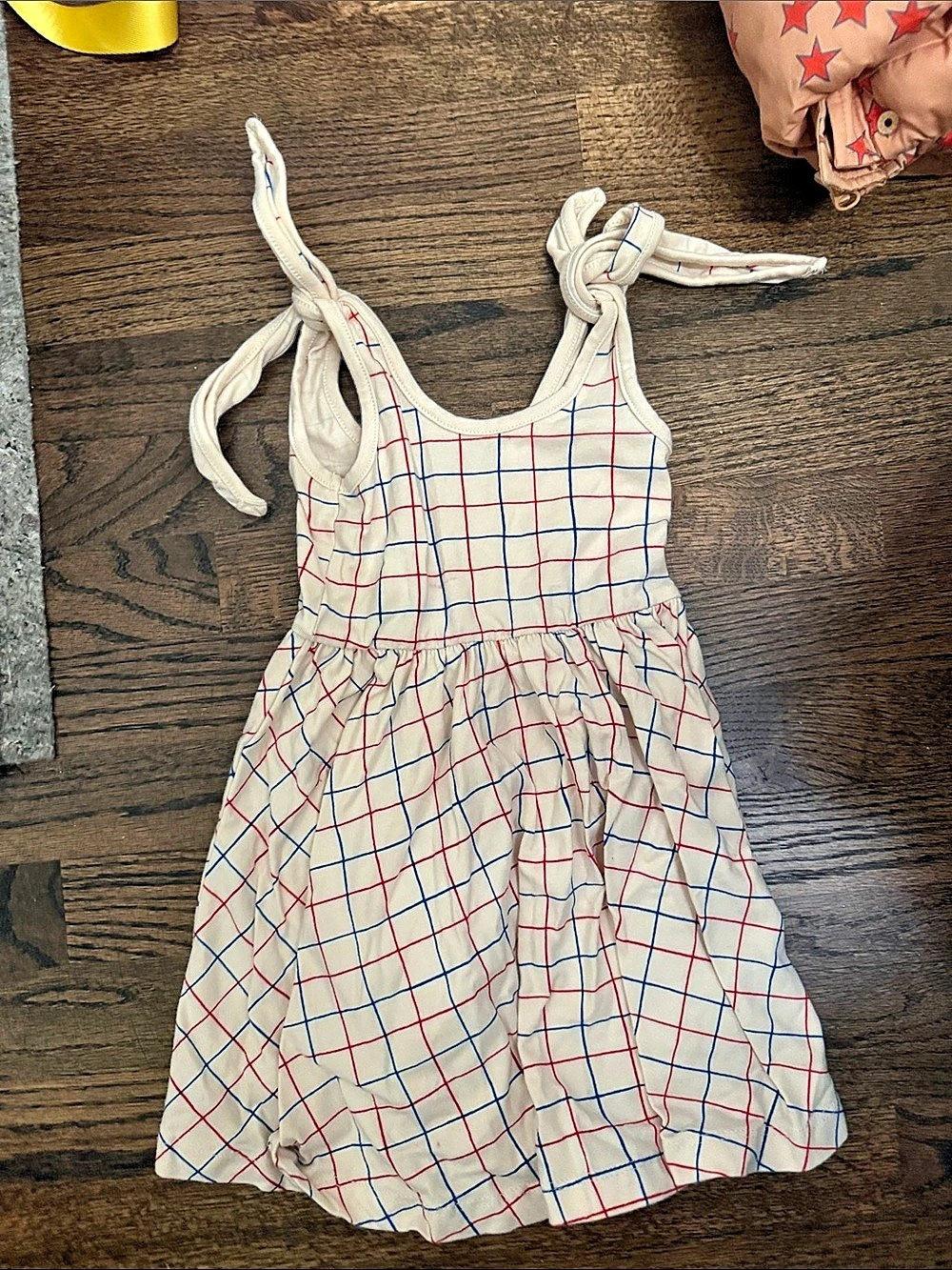 Alice + Ames Plaid Sundress in White & Blue Size 2T